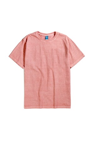 피그먼트 다잉 반팔 티셔츠 - 코랄