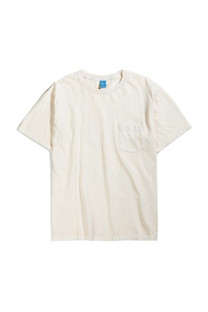 피그먼트 다잉 포켓 반팔 티셔츠 - 네츄럴