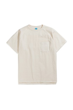 피그먼트 다잉 헤비코튼 포켓 반팔 티셔츠 - 네츄럴