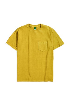 피그먼트 다잉 포켓 반팔 티셔츠 - 바나나