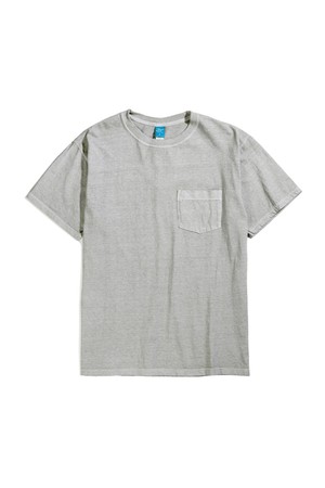 피그먼트 다잉 포켓 반팔 티셔츠 - 애쉬