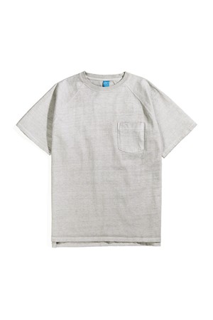 피그먼트 다잉 헤비코튼 포켓 반팔 티셔츠 - 애쉬