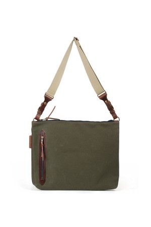 바스키아 크로스백 - 카키