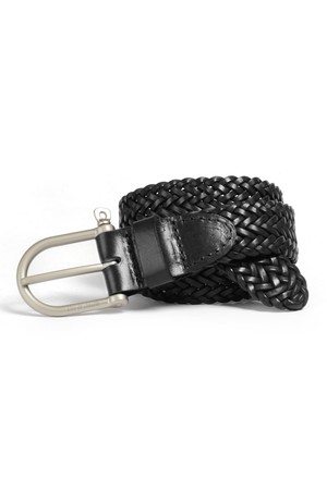 마닐 브레이디드 벨트 - 누아르 블랙