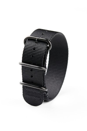 B-TYPE 헤비듀티 나일론 나토밴드 22mm 트리플 블랙
