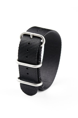 B-TYPE 헤비듀티 나일론 나토밴드 22mm 블랙