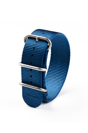 B-TYPE 헤비듀티 나일론 나토밴드 22mm 마린 블루