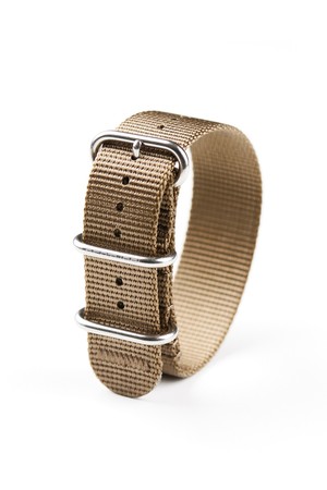 B-TYPE 헤비듀티 나일론 나토밴드 22mm 다크 카키X하이폴리쉬