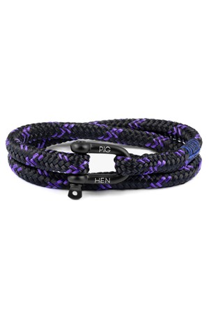 솔티 스티브 팔찌 - 블랙X로얄퍼플X블랙