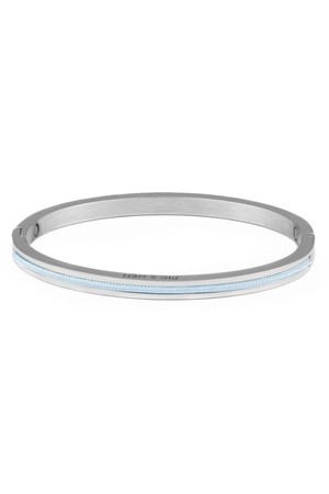 (여성) 마야 루 팔찌 - 아크틱블루X실버