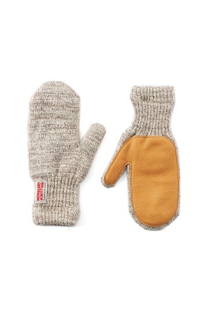 사슴가죽 벙어리장갑 - 오트밀