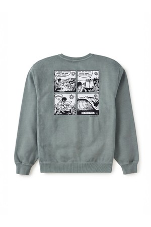 엑셀런트 크루넥 스웻셔츠 - 더스티 블루