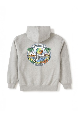 칠린 후드티 - 헤더 그레이