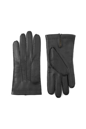 샤프츠베리 터치스크린 남성 가죽장갑 - 블랙