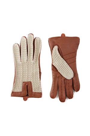 랭커스터 드라이빙 장갑 - 꼬냑