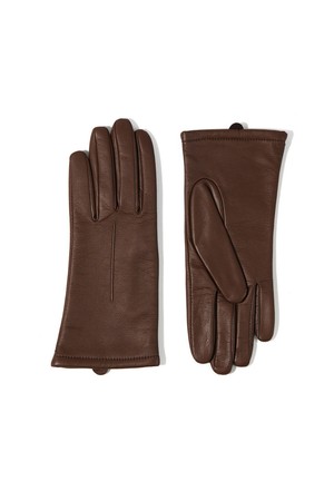 지니 여성 가죽장갑 - 체스트넛