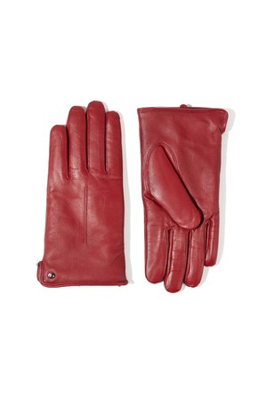 마리아 터치스크린 여성 가죽장갑 - 베리