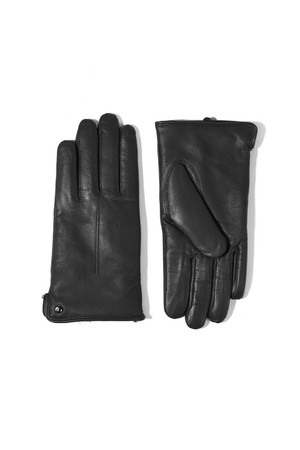 마리아 터치스크린 여성 가죽장갑 - 블랙