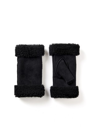 베라 헤어쉽 여성 가죽장갑 - 블랙 스웨이드