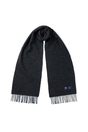 메리노울 머플러 25cm - 다크 차콜