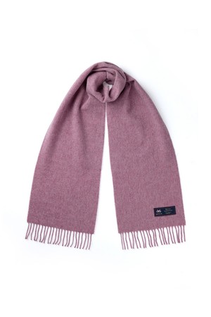 메리노울 머플러 25cm - 로얄 핑크