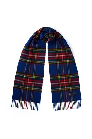 메리노울 머플러 25cm - 블루 스튜어트