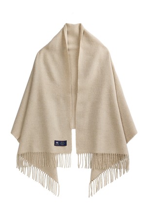 메리노울 숄 70cm - 베이지