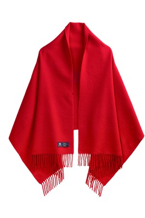 메리노울 숄 70cm - 스칼렛