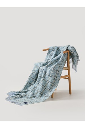 셔틀랜드 울 블랭킷 - 다트마우스 블루