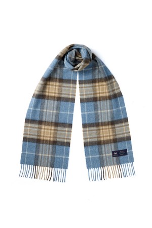 메리노울 머플러 25cm - 블루 멕켈라