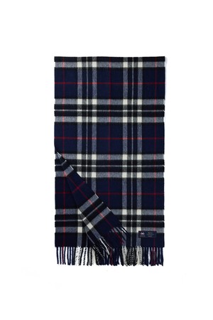 메리노울 숄 머플러 50cm - 네이비 톰슨