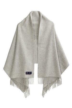 메리노울 숄 70cm - 실버