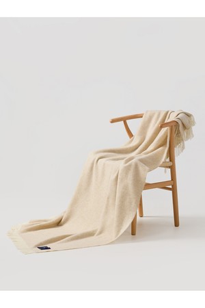 메리노 울 블랭킷 - 베이지