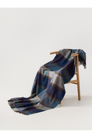 메리노 울 블랭킷 - 블락 윈도우페인