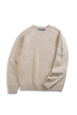 셔틀랜드울 쉐기독 홀가먼트 스웨터 - 머디 퍼피