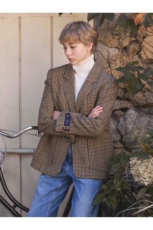 하운드투스 셔틀랜드 울 자켓 - 클래식 카멜