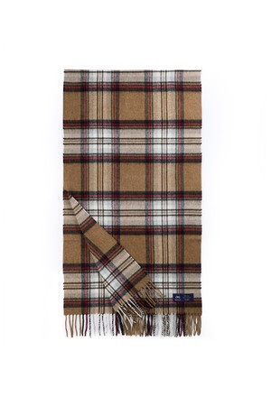 메리노울 숄 머플러 50cm - 카멜 스튜어트