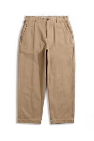 코튼 와이드 치노 팬츠 - 카키