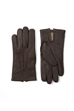 캠브리지 사슴가죽 장갑 - 바크
