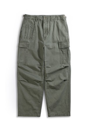 워시드 브리티쉬 아미 필드 팬츠 - 올리브