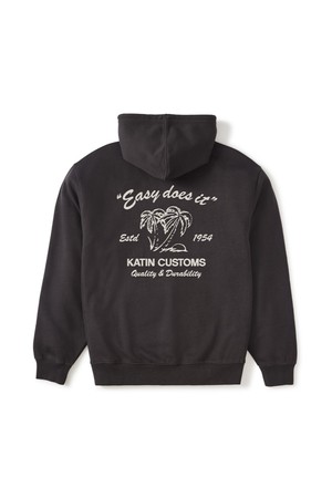 써즈 후드티 - 블랙 워시