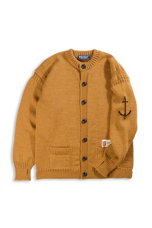 피셔맨 홀가먼트 가디건 - 카멜