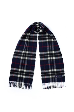 메리노울 머플러 25cm - 네이비 톰슨
