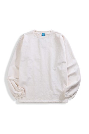 피그먼트 다잉 헤비코튼 긴팔 티셔츠 - 내추럴