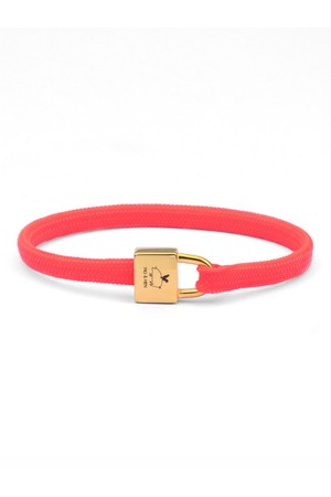 (여성) 빌리 팔찌 - 네온핑크X골드