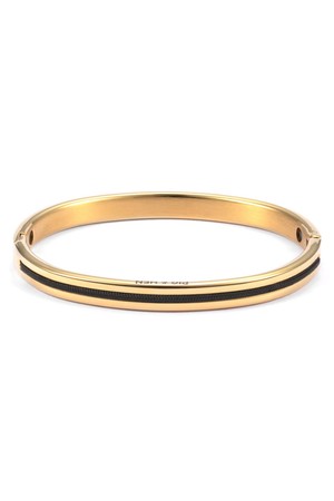 (여성) 마야 루 6 팔찌 - 블랙X골드