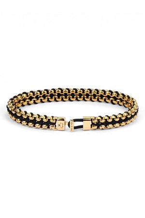 (여성) 카테나 베니션 7 팔찌 - 블랙X골드