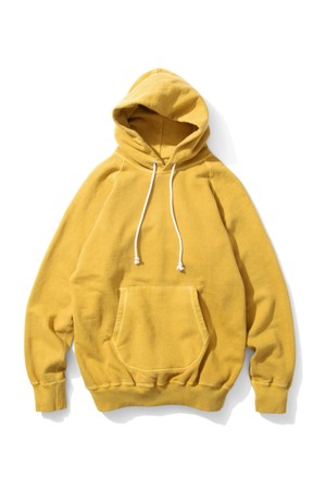 피그먼트 다잉 헤비코튼 후드 맨투맨 - 바나나