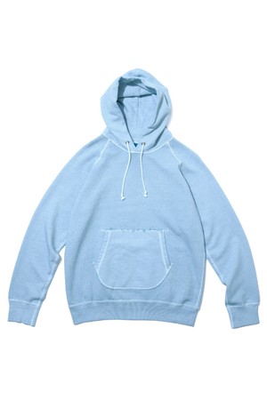 피그먼트 다잉 헤비코튼 후드 맨투맨 - 소다