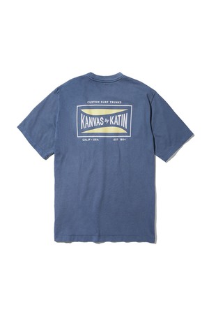 스크러버 반팔 티셔츠 - 피그먼트 블루